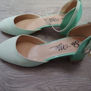 So Me Mint Retro Inspired Heels